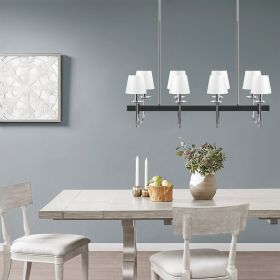 8-Light Traditional Chandelier with Drum Shades