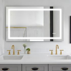 LED Bathroom Mirror 60x 36 Inch with lights; anti-Fog & Dimming Led Bathroom Vanity Mirror