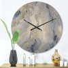 Designart 'Close Up Agate Stone ' Modern Wood Wall Clock