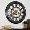 FirsTime & Co. Black Gearworks Wall Clock, Industrial, Analog, 24 x 2 x 24 in (3.8) 3.8 stars out of 5 reviews 5 reviews