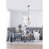 Farmhouse Chandeliar, Distressed White Pendant French Country Wood Chandelier for Living Room Foyer, Bulb Not Included