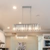 Modern Oval Crystal ceiling chandelier Luxury Home Decor Light Fixture