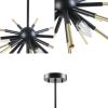 3-Light Spiked Chandelier