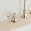 J-Spout 8 in. Widespread 2-Handle Bathroom Sink Faucet in Brushed Nickel