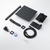 10 Inches Matte Black Wall Mounted Rainfall Shower Head System Shower Faucet