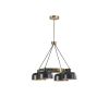 4-Light Metal Shade Chandelier