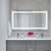 LED Bathroom Mirror 60x 32 Inch with lights; anti-Fog & Dimming Led Bathroom Vanity Mirror