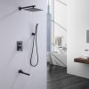 Complete Shower System with Tub Spout Matte Black RCS85012MB