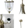 4-Light Glass Bowl Shaped Chandelier