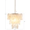 Layered Capiz Chandelier