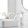 Waterfall Single Hole Single Handle Bathroom Vessel Sink Faucet With Pop-up Drain Assembly in Polished Chrome