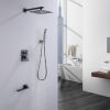 Complete Shower System with Tub Spout Matte Black RCS85012MB