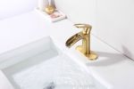 Bathroom Faucet Waterfall Bathroom Faucet Pop Up Drain Bathroom Sink Faucet,Faucet for Bathroom Sink,Single Handle Single Hole Bathroom Faucets