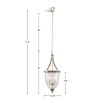 4-Light Glass Bowl Shaped Chandelier