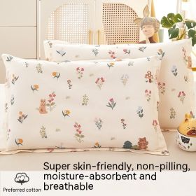 Cotton Children's Pillow Set For Sleep (Option: Xiancao Rabbit-30x50cm pair set)