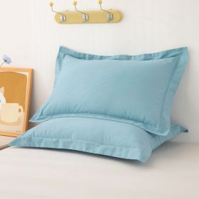 One Pair Of Pure Cotton Pillowcases For Single Person (Option: Starry Blue-40cmX60cm)