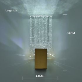 Modern Simple And Light Luxury Crystal Wall Lamp (Option: Large White Light)