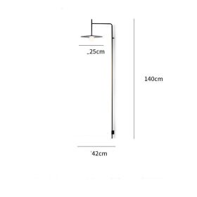 Aisle restaurant creative long pole line strip geometric wall light (Option: A-Short bar)