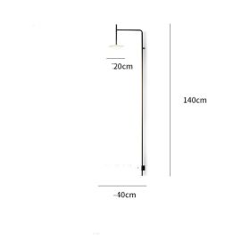 Aisle restaurant creative long pole line strip geometric wall light (Option: C-Short bar)