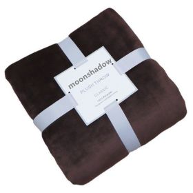 Coral Velvet Leg Nap Pet Blanket (Option: Brown-70cmx 100cm)